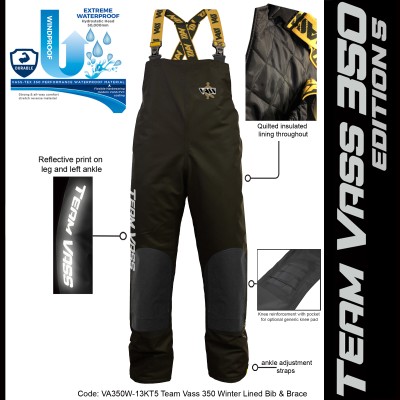 Team Vass 350 Winter Lined Bib & Brace Edition 5 Team Vass 350 Winter Lined Bib & Brace Edition 5